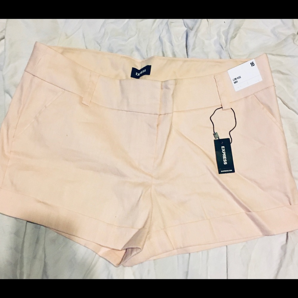 Express Pale Peach Shorts
